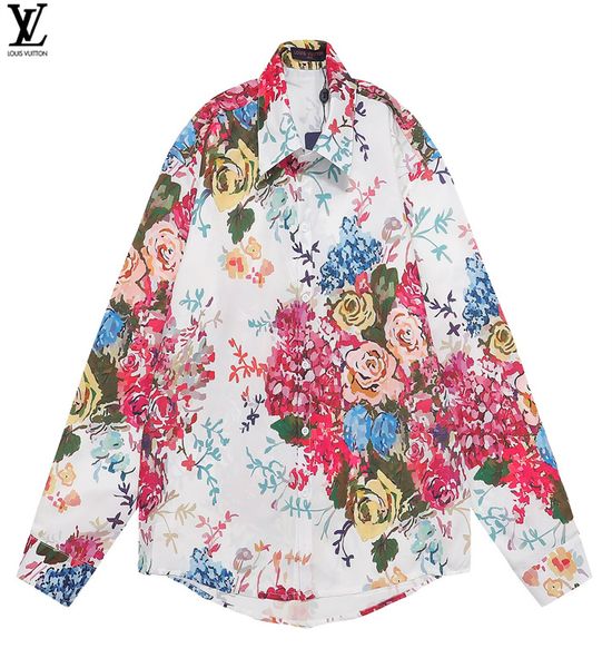 2 men's casual shirts luxury floral print for men's autumn long sleeve slim asual shirt business social formal dress street party, White;black
2 men's casual shirts luxury floral print for men's autumn long sleeve slim asual shirt business social formal dress street party, White;black