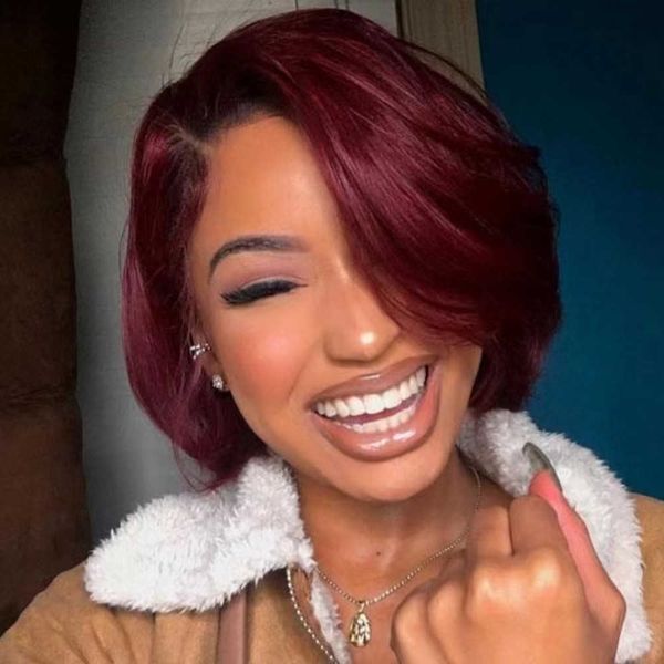 new short curly hair wig women's wig wine red split bobo head full head cover 230816, Black
new short curly hair wig women's wig wine red split bobo head full head cover 230816, Black