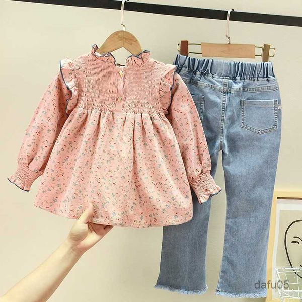 clothing sets children's clothing spring autumn new floral cute baby shirt +denim bell bottom jeans pants casual sweet girls clothes su, White
clothing sets children's clothing spring autumn new floral cute baby shirt +denim bell bottom jeans pants casual sweet girls clothes su, White