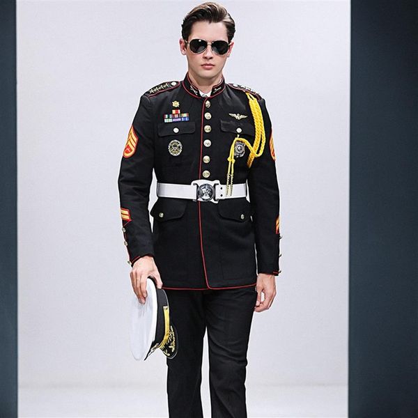 spring autumn navy captain seaman costume quality seafarer uniform luxury cruise ship security guards suits hat jacket pants acces325h, White;black
spring autumn navy captain seaman costume quality seafarer uniform luxury cruise ship security guards suits hat jacket pants acces325h, White;black