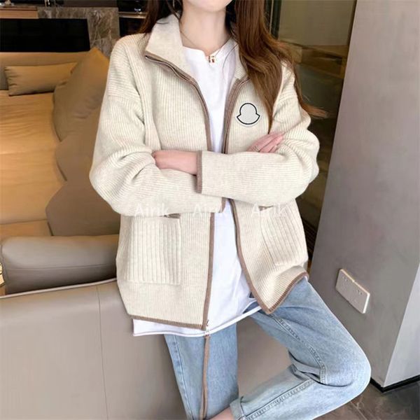 2023 fashion jacket knitwear maya women's zipper letter fall style women's designer casual ocean style loose sweater cardigan tren, Black;brown
2023 fashion jacket knitwear maya women's zipper letter fall style women's designer casual ocean style loose sweater cardigan tren, Black;brown