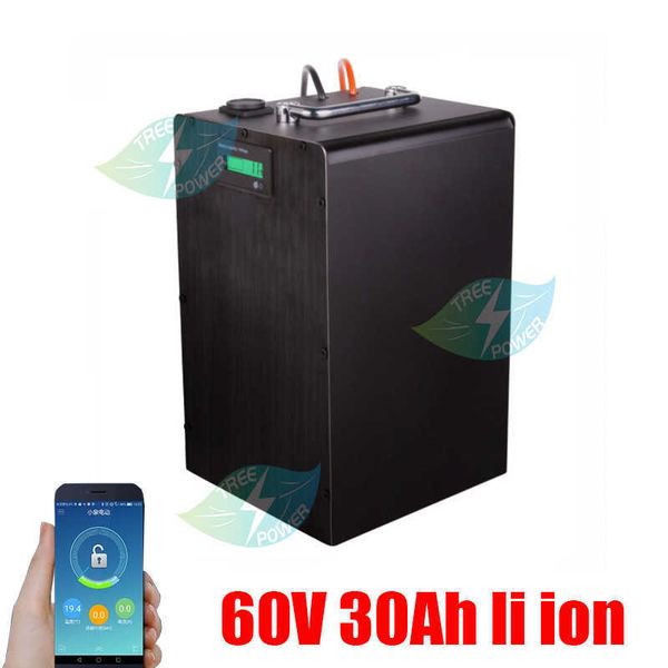 Image of 60V 30AH Scooter motorcycle Ebike Lithium Battery 3000W BMS 60V Battery