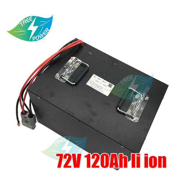 Image of 72V 120ah Lithium li ion battery with BMS and voltage display for solar energy storage caravan motorcycle+10A Charger