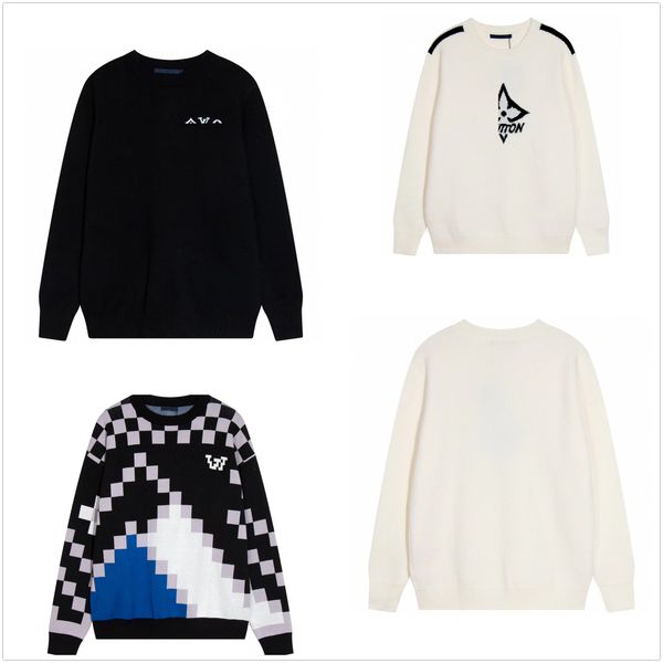 designer men's sweater knitwear luxury brand hoodie embroidery knitwear winter classic four-leaf clover series letter jacquard knitwear, White;black
designer men's sweater knitwear luxury brand hoodie embroidery knitwear winter classic four-leaf clover series letter jacquard knitwear, White;black