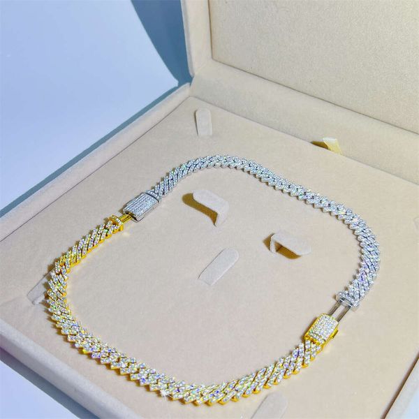 2023 hip hop jewelry iced out diamond sier vvs moissanite miami cuban link chain men necklaces, Silver
2023 hip hop jewelry iced out diamond sier vvs moissanite miami cuban link chain men necklaces, Silver