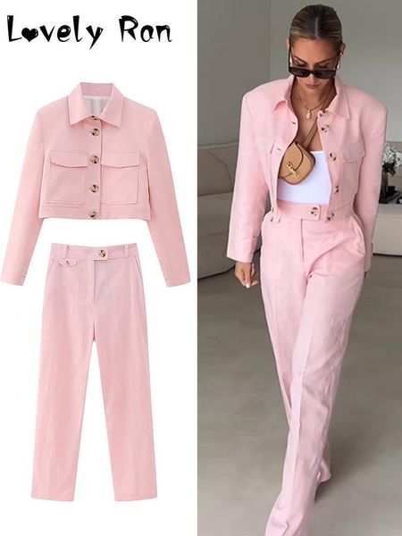women's two piece pants pink cropped blazer jacket long pant sets for women summer pocket suit straight pants baddie two pieces sets fe, White
women's two piece pants pink cropped blazer jacket long pant sets for women summer pocket suit straight pants baddie two pieces sets fe, White