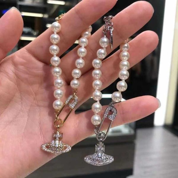 vivian bracelet western empress dowager an needle saturn pearl bracelet women's classic dopamine planet full diamond advanced handwear, Black
vivian bracelet western empress dowager an needle saturn pearl bracelet women's classic dopamine planet full diamond advanced handwear, Black