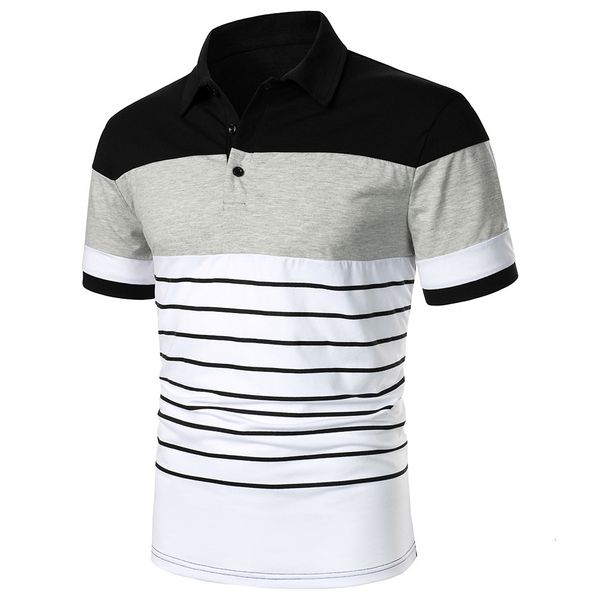 mens polos men short sleeve polo shirt threecolor splicing and stripe design streetwear casual fashion sports lapel 230815, White;black
mens polos men short sleeve polo shirt threecolor splicing and stripe design streetwear casual fashion sports lapel 230815, White;black