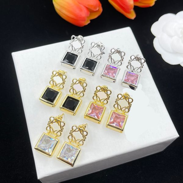 fashion hollow earrings for women diamond crystal stud earring luxury designer jewelry gold men earings, Black
fashion hollow earrings for women diamond crystal stud earring luxury designer jewelry gold men earings, Black