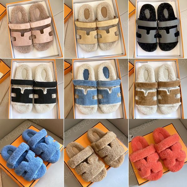 luxury fur slippers designer fur slides chypre h sandals men women sheep wool plush fluffy furry slipper warm winter flat high fashion trend, Black
luxury fur slippers designer fur slides chypre h sandals men women sheep wool plush fluffy furry slipper warm winter flat high fashion trend, Black