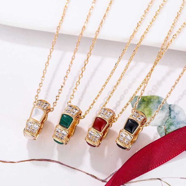 fashion bvlgr jewelry brand designer women's accessories snake series necklace female s925 sterling silver clavicle chain agate snake p, Black
fashion bvlgr jewelry brand designer women's accessories snake series necklace female s925 sterling silver clavicle chain agate snake p, Black