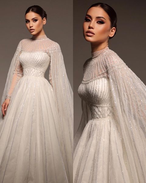 luxurious ball gown wedding dresses long sleeves tulle appliques lace robe de mariee custom made lace-up back sweep train bride, White
luxurious ball gown wedding dresses long sleeves tulle appliques lace robe de mariee custom made lace-up back sweep train bride, White