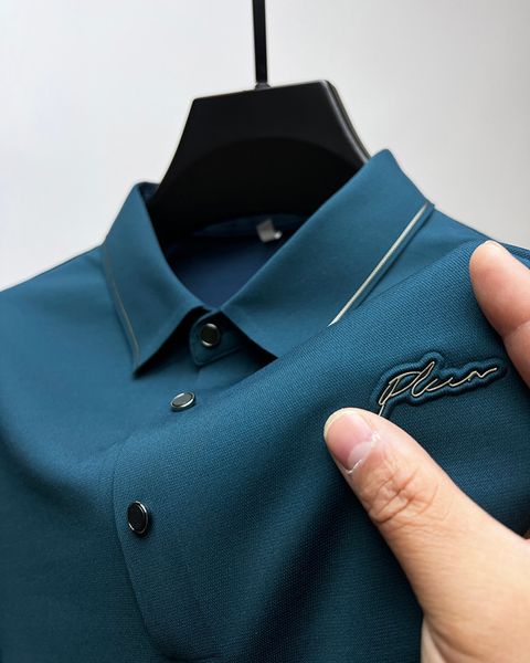 mens polos trend letter embroidery polo shirt mens short sleeve summer highend ice silk breathable tshirt luxury wear 230815, White;black
mens polos trend letter embroidery polo shirt mens short sleeve summer highend ice silk breathable tshirt luxury wear 230815, White;black