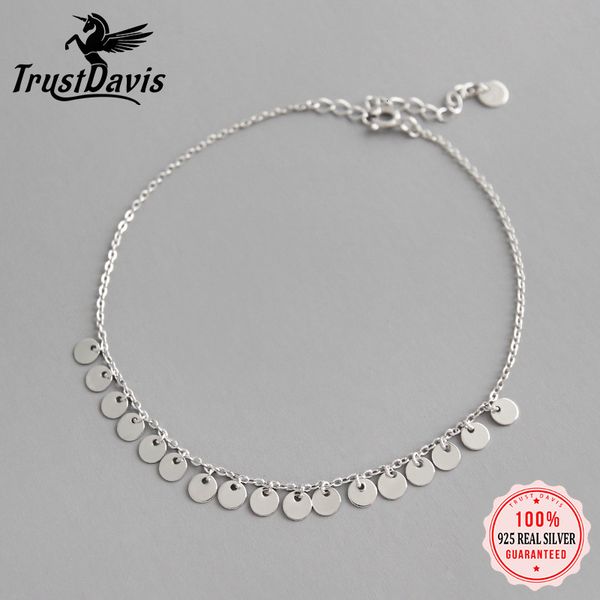 anklets trustdavis fashion genuine 925 sterling silver sweet wafer tassel chain 20cm anklets for women friend jewelry gift ds2317 230816, Red;blue
anklets trustdavis fashion genuine 925 sterling silver sweet wafer tassel chain 20cm anklets for women friend jewelry gift ds2317 230816, Red;blue