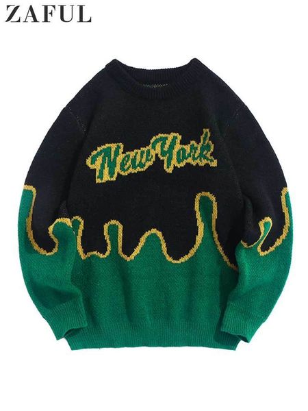 men's sweaters sweater for men colorblock york pattern y2k streetwear knit pullovers long sleeves fall winter warm jumper knitwear 2308, White;black
men's sweaters sweater for men colorblock york pattern y2k streetwear knit pullovers long sleeves fall winter warm jumper knitwear 2308, White;black
