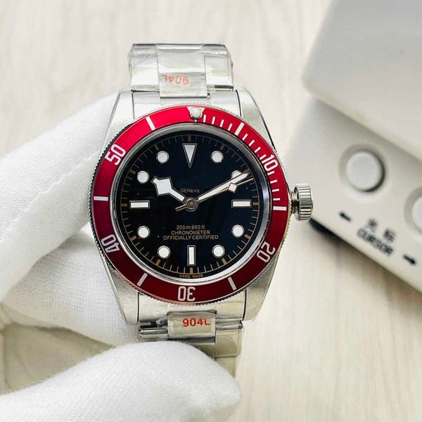 black bay watch for men heritage gmt stainless steel automatic watches 41mm twmo zf factory superclone high-end quality mechanical movement, Slivery;brown
black bay watch for men heritage gmt stainless steel automatic watches 41mm twmo zf factory superclone high-end quality mechanical movement, Slivery;brown