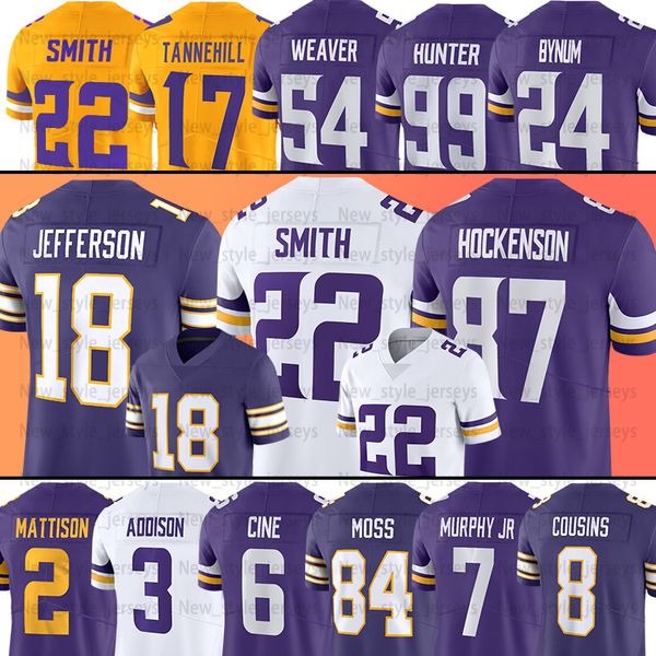 18 justin jefferson football jersey minnesotas vikinges t.j. hockenson addison kirk cousins harrison smith brian asamoah ii byron murphy jr., Black;red
18 justin jefferson football jersey minnesotas vikinges t.j. hockenson addison kirk cousins harrison smith brian asamoah ii byron murphy jr., Black;red