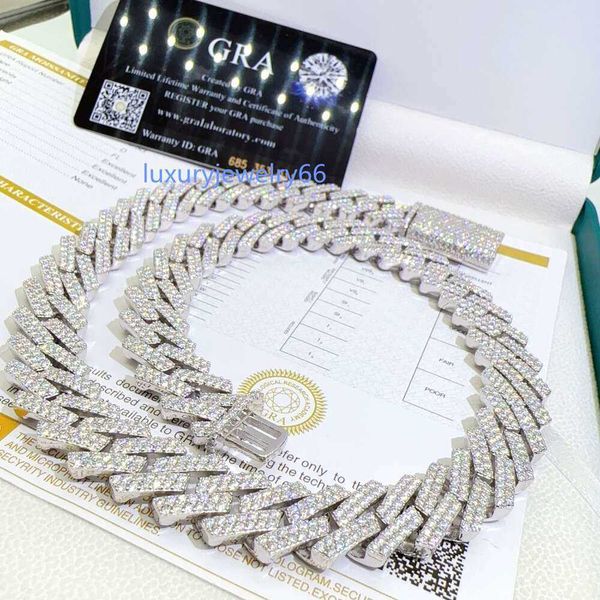 15mm moissanite prong cuban link chain necklace 12mm jewelry for women sterling sier bracelet, Silver
15mm moissanite prong cuban link chain necklace 12mm jewelry for women sterling sier bracelet, Silver