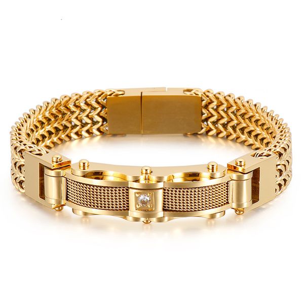 charm bracelets kalen 12mm mesh chain biker bracelet men stainless steel 304 fashion jewelry 230815, Golden;silver
charm bracelets kalen 12mm mesh chain biker bracelet men stainless steel 304 fashion jewelry 230815, Golden;silver