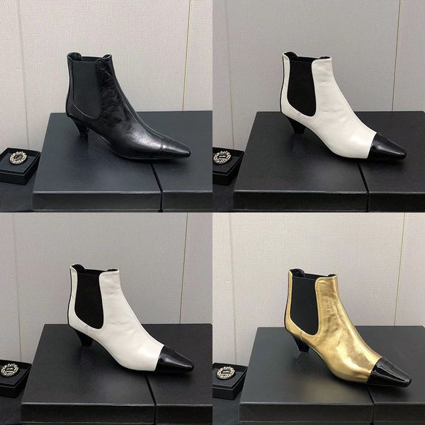 2023 designer luxury socket pointed ankle boots womens 100% leather outdoor party breathable pure color fashion boot lady chunky heels comfo, Black
2023 designer luxury socket pointed ankle boots womens 100% leather outdoor party breathable pure color fashion boot lady chunky heels comfo, Black