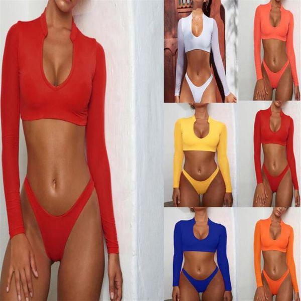 swimwear long sleeve mesh bikini women's swimwear women high waisted three piece swimsuits bathing suit swimming equipme2721
swimwear long sleeve mesh bikini women's swimwear women high waisted three piece swimsuits bathing suit swimming equipme2721