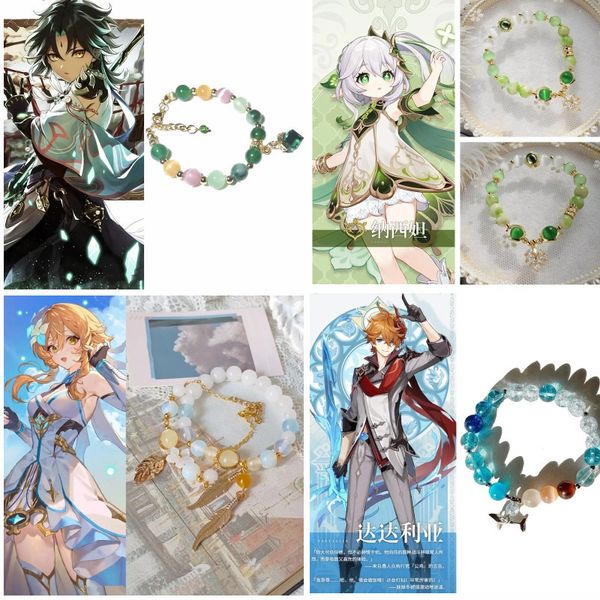 charm bracelets anime nahida beelzebul women bracelet genshin impact bracelets woman fashion cosplay kawaii crystal chain bangles gift armba, Golden;silver
charm bracelets anime nahida beelzebul women bracelet genshin impact bracelets woman fashion cosplay kawaii crystal chain bangles gift armba, Golden;silver