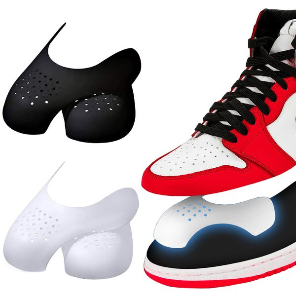 shoe parts accessories 2 pair shoe crease protector for basketball sneakers accesories for sports shoes toe caps support stretcher anti-fold, White;pink
shoe parts accessories 2 pair shoe crease protector for basketball sneakers accesories for sports shoes toe caps support stretcher anti-fold, White;pink