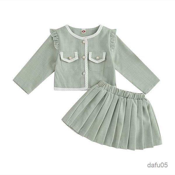 clothing sets 3-7y autumn kids girls clothes sets ruffles long sleeve button closure patchwork jacket with pleated skirt r230816, White
clothing sets 3-7y autumn kids girls clothes sets ruffles long sleeve button closure patchwork jacket with pleated skirt r230816, White