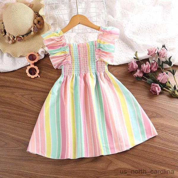 girl's dresses 2023 new summer strap stripe princess dress popular girls' mid length a-line dress r230816, Red;yellow
girl's dresses 2023 new summer strap stripe princess dress popular girls' mid length a-line dress r230816, Red;yellow