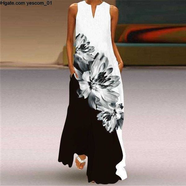 flower printed sleeveless women maxi dress summer casual beach long dresses ladies sundress plus size female vestidos, Black;gray
flower printed sleeveless women maxi dress summer casual beach long dresses ladies sundress plus size female vestidos, Black;gray