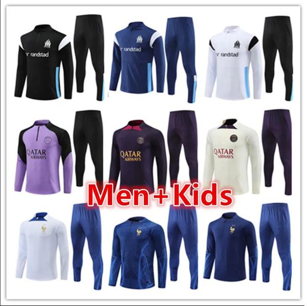 22 23 24 psgs mens kids soccer tracksuit 2023 2024 paris mbappe men football jerseys training suit tracksuits jacket set chandal futbol surv, Black
22 23 24 psgs mens kids soccer tracksuit 2023 2024 paris mbappe men football jerseys training suit tracksuits jacket set chandal futbol surv, Black