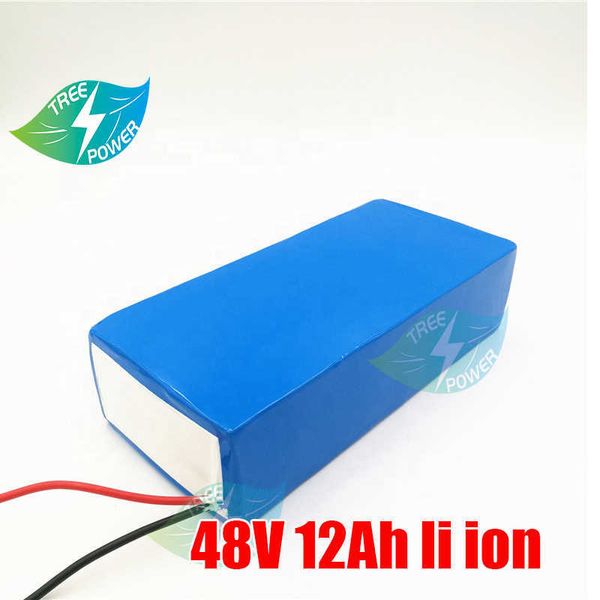 Image of 48V 12AH Lithium ion battery 18650 cell with BMS for electric scooter battery 600w 1500w instead Lead-acid battery+charger