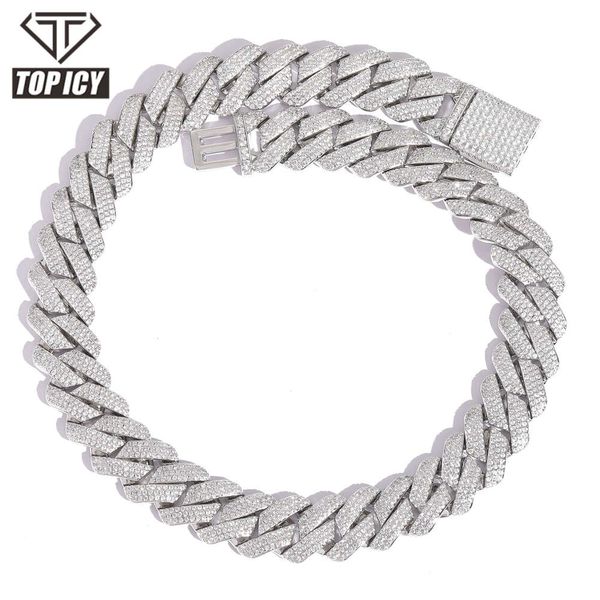 icy 20mm 3rows moissanite cuban chain box clasp man hip hop necklace sterling sier moissanite cuban necklace, Silver
icy 20mm 3rows moissanite cuban chain box clasp man hip hop necklace sterling sier moissanite cuban necklace, Silver
