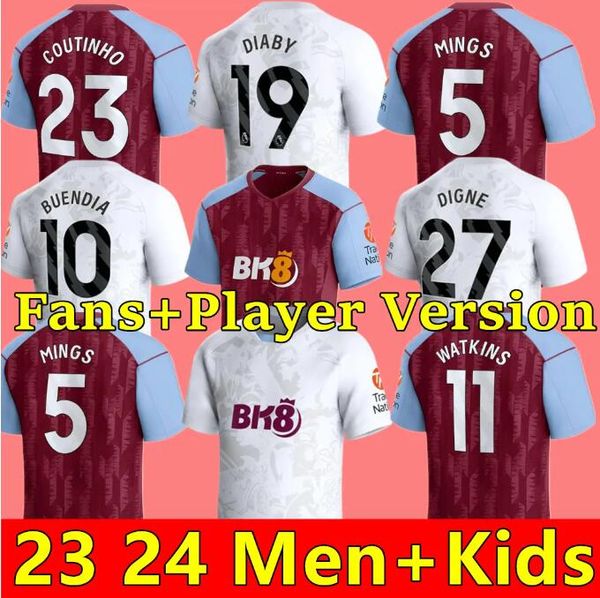 23 24 aston villas soccer jerseys kids kit home football jersey training away fans player version camisetas futbol mings mcginn sanson watki, Black
23 24 aston villas soccer jerseys kids kit home football jersey training away fans player version camisetas futbol mings mcginn sanson watki, Black