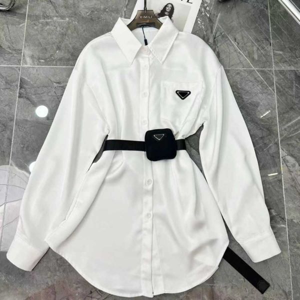 sashes blouse for womens designers triangle letter shirts quality chiffon women's blouses coat with waist bag smlf2zd, White
sashes blouse for womens designers triangle letter shirts quality chiffon women's blouses coat with waist bag smlf2zd, White