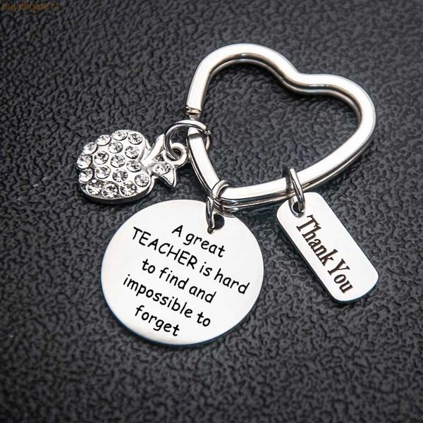 kkte key rings keychain a great teacher titanium steel engraving teacher's day apple diamond jewelry creative gift, Slivery;golden
kkte key rings keychain a great teacher titanium steel engraving teacher's day apple diamond jewelry creative gift, Slivery;golden