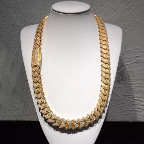 pass diamond tester kibo jewelry heavy vvs1 d color 18mm moissanites diamond cuban link chain bust down iced out necklace, Silver
pass diamond tester kibo jewelry heavy vvs1 d color 18mm moissanites diamond cuban link chain bust down iced out necklace, Silver