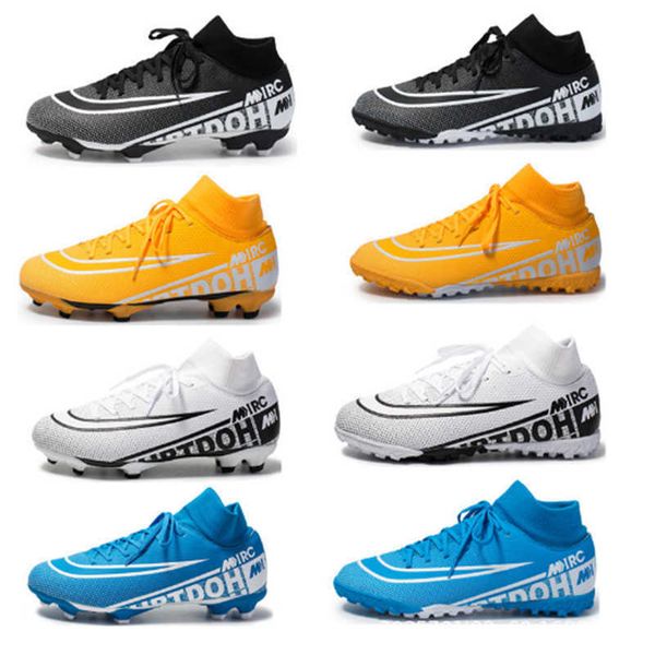 new style youth high football shoes tf ag mens soccer boots children's blue yellow white professional training shoes big size 35-46
new style youth high football shoes tf ag mens soccer boots children's blue yellow white professional training shoes big size 35-46