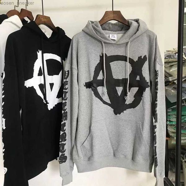 vetements men hoodie trend hooded embroidered loose gothic sweatshirts women streetwear pullovers, Black
vetements men hoodie trend hooded embroidered loose gothic sweatshirts women streetwear pullovers, Black