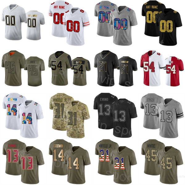 football custom 21 keshawn vaughn jerseys 83 deven thompkins 13 mike evans 14 chris godwin 94 calijah kancey 1 rachaad white devin white ant, Black;red
football custom 21 keshawn vaughn jerseys 83 deven thompkins 13 mike evans 14 chris godwin 94 calijah kancey 1 rachaad white devin white ant, Black;red