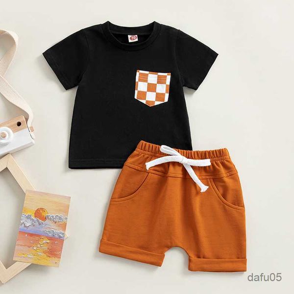 clothing sets baby summer baby boys clothes sets newborn infant plaid pocket t-shirt shorts casual clothing r230816, White
clothing sets baby summer baby boys clothes sets newborn infant plaid pocket t-shirt shorts casual clothing r230816, White