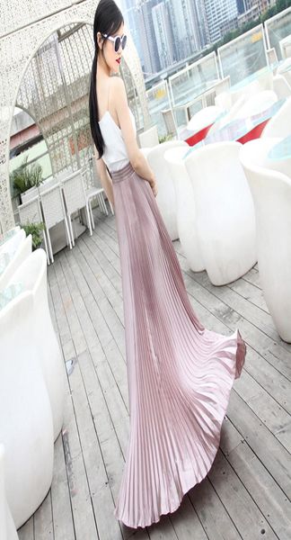 2017 autumn fashion vintage silver golden metal solid flared maxi skirt high waist beach long pleated skirts for women ladies8293278, Black
2017 autumn fashion vintage silver golden metal solid flared maxi skirt high waist beach long pleated skirts for women ladies8293278, Black