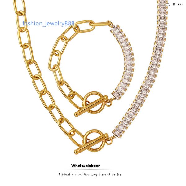 ot buckle design zircon personalized bracelet necklace jewelry set sun gold color jewelry, Silver
ot buckle design zircon personalized bracelet necklace jewelry set sun gold color jewelry, Silver