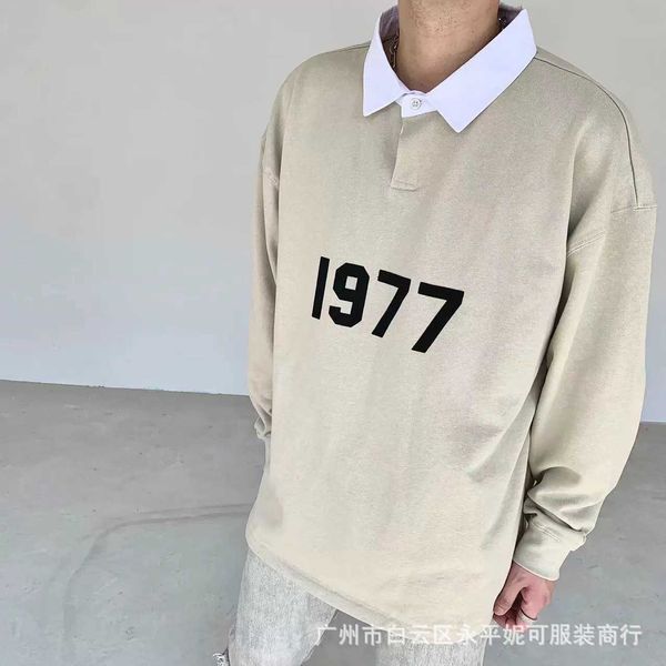 ess hoodie essentials fog double thread 1977 flocked loose fitting american trendy polo sweater for men and women, Black
ess hoodie essentials fog double thread 1977 flocked loose fitting american trendy polo sweater for men and women, Black