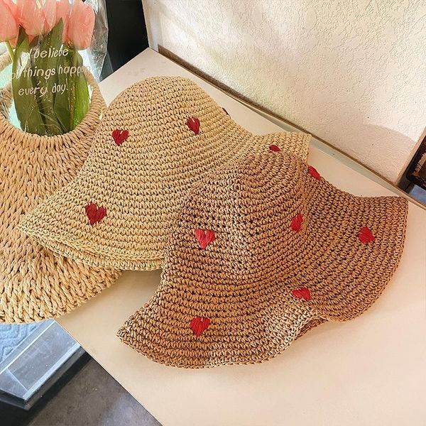 wide brim hats bucket hats rh women's vacation leisure red love crochet handmade straw hat breathable panama paper grass summer bucket, Blue;gray
wide brim hats bucket hats rh women's vacation leisure red love crochet handmade straw hat breathable panama paper grass summer bucket, Blue;gray