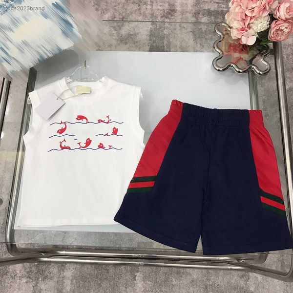 designer kids clothes child sets newborn baby products size 100-150 cm 2pcs fish jump printed sleeveless t-shirt and shorts july17, White
designer kids clothes child sets newborn baby products size 100-150 cm 2pcs fish jump printed sleeveless t-shirt and shorts july17, White
