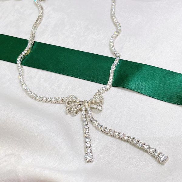 pendant necklaces high qulity classic anniversary gift famous brand party luxury jewelry women bowknot necklace wedding engagement charms 23, Silver
pendant necklaces high qulity classic anniversary gift famous brand party luxury jewelry women bowknot necklace wedding engagement charms 23, Silver