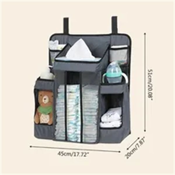 baby bed diaper hanging holder infant bedding nursing storage bag newborn crib nappy organizer pocket a4, Black
baby bed diaper hanging holder infant bedding nursing storage bag newborn crib nappy organizer pocket a4, Black