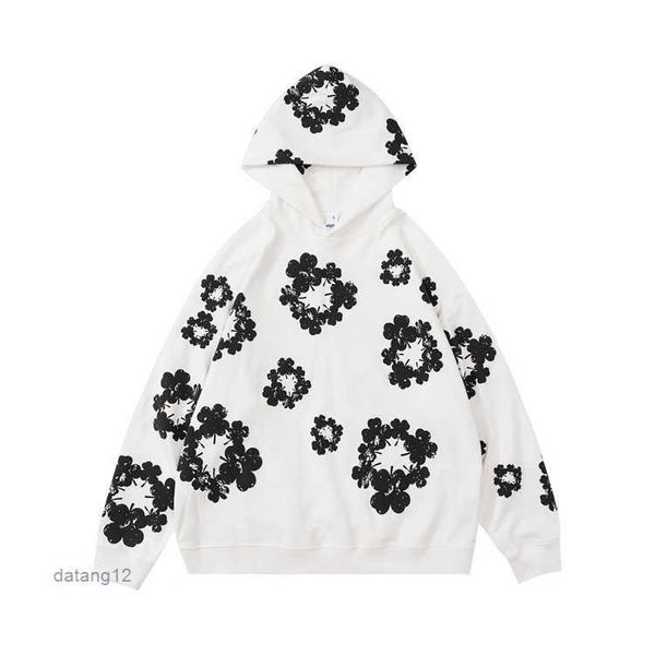 men's hoodies winter readymade foam flower co branded denim tears women puff printed distressed pullover cap embroidery white kapok tid, Black
men's hoodies winter readymade foam flower co branded denim tears women puff printed distressed pullover cap embroidery white kapok tid, Black
