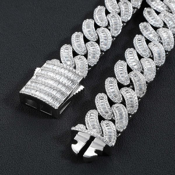 custom 16mm vvs moissanite iced out diamond chain necklace arc sterling sier baguette cuban chain, Silver
custom 16mm vvs moissanite iced out diamond chain necklace arc sterling sier baguette cuban chain, Silver